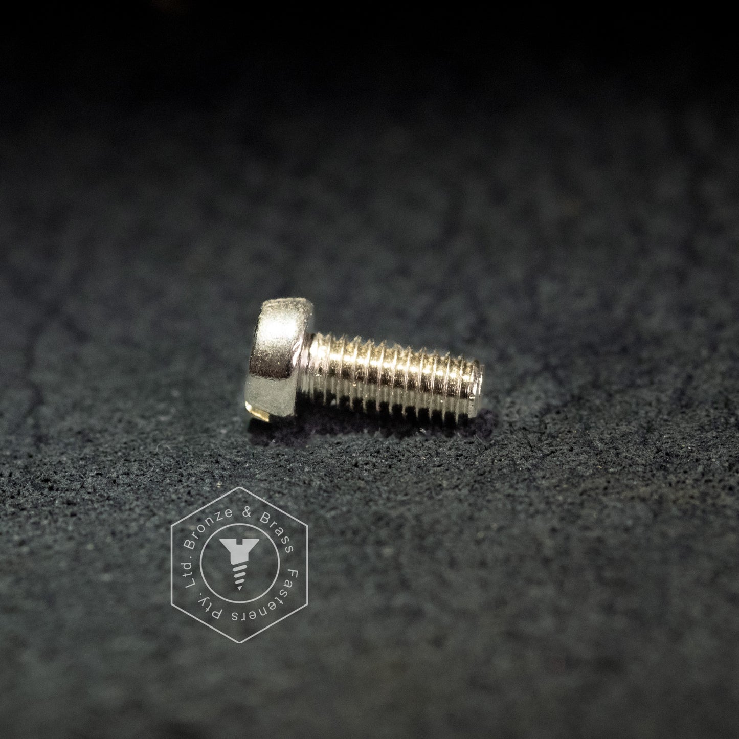1498 - 113303 - Nickel Plated Brass Machine Screw Slotted Cheese Head - M3.5 x 8mm