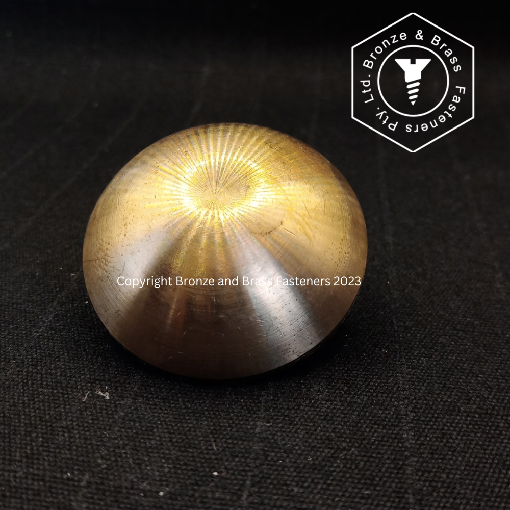 1760 - 119900 - Brass Nut Mushroom- 38mm Head x 1/4-20 UNC Internal Thread