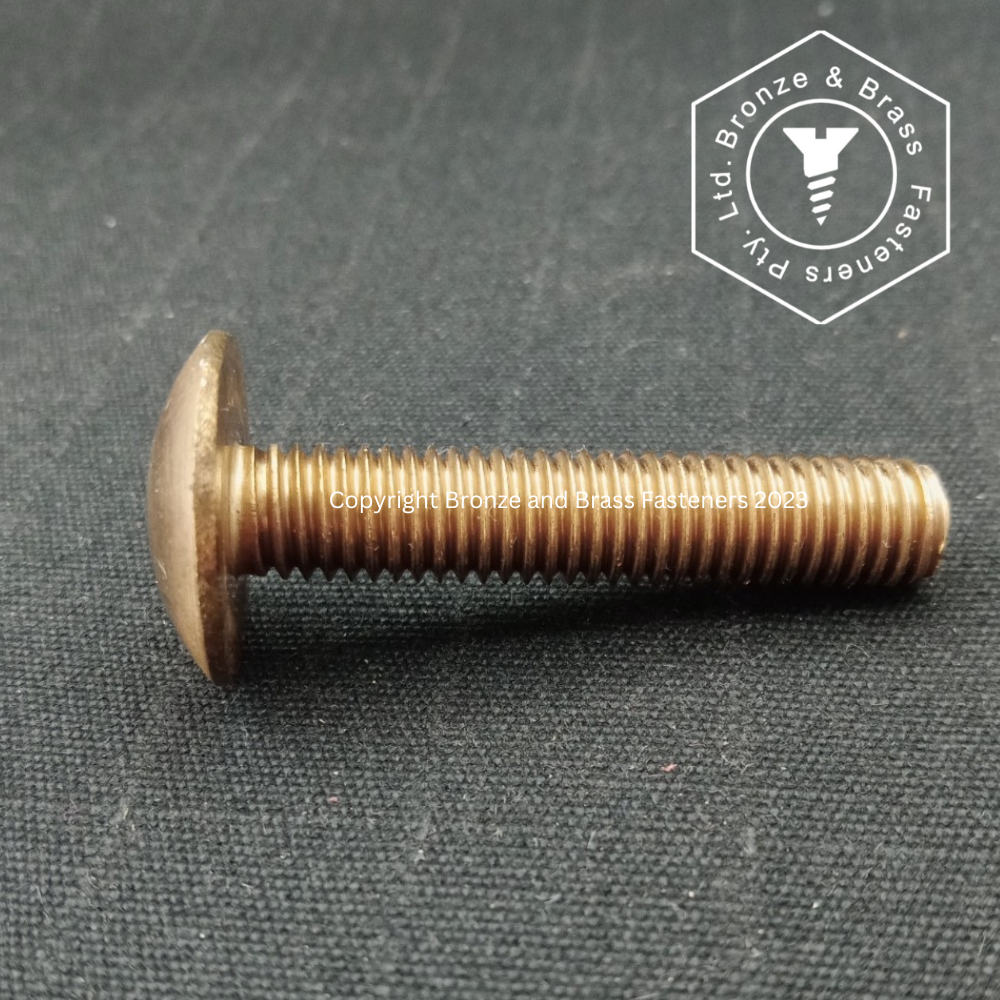 3345 - 133900 - Silicon Bronze Machine Screw No Drive Truss Head- M8-1.25 x 40 mm