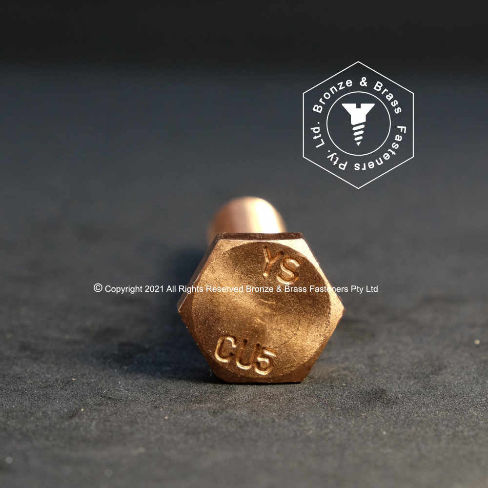 5264 - 144503 - Cu5 (CuNiSi) Hex Set Screw - M6-1.0 x 50mm (Full thread)