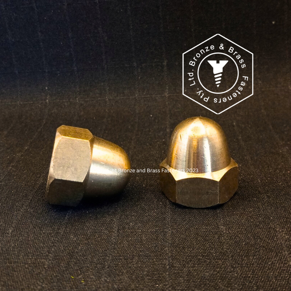 1592 - 116716 - Brass Nut Hex Acorn- M16-2.0