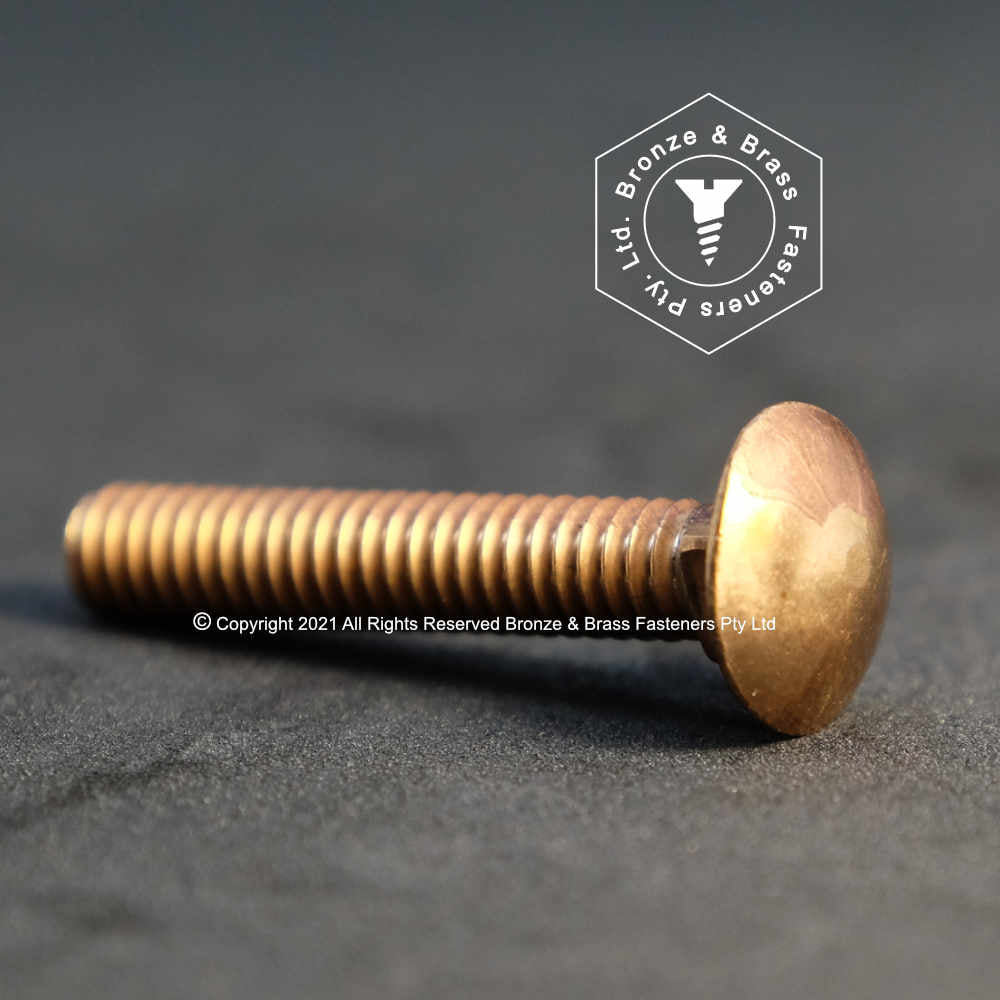 2895 - 135826 - Silicon Bronze Coach Bolt- 10 - 24 UNC x 4"