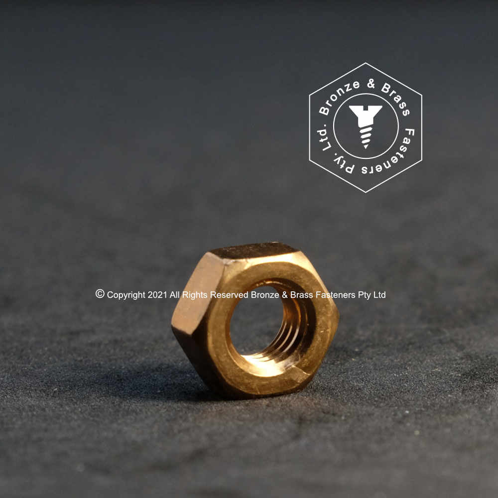 3710 - 136313 - Silicon Bronze Nut Hex- M14-2.0