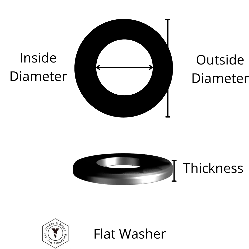 3830 - 137007 - Silicon Bronze Washer Flat Washer- 3/4"