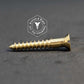 0010 - 111003 - Brass Wood Screw Slotted Flat Head - 0g x 12mm