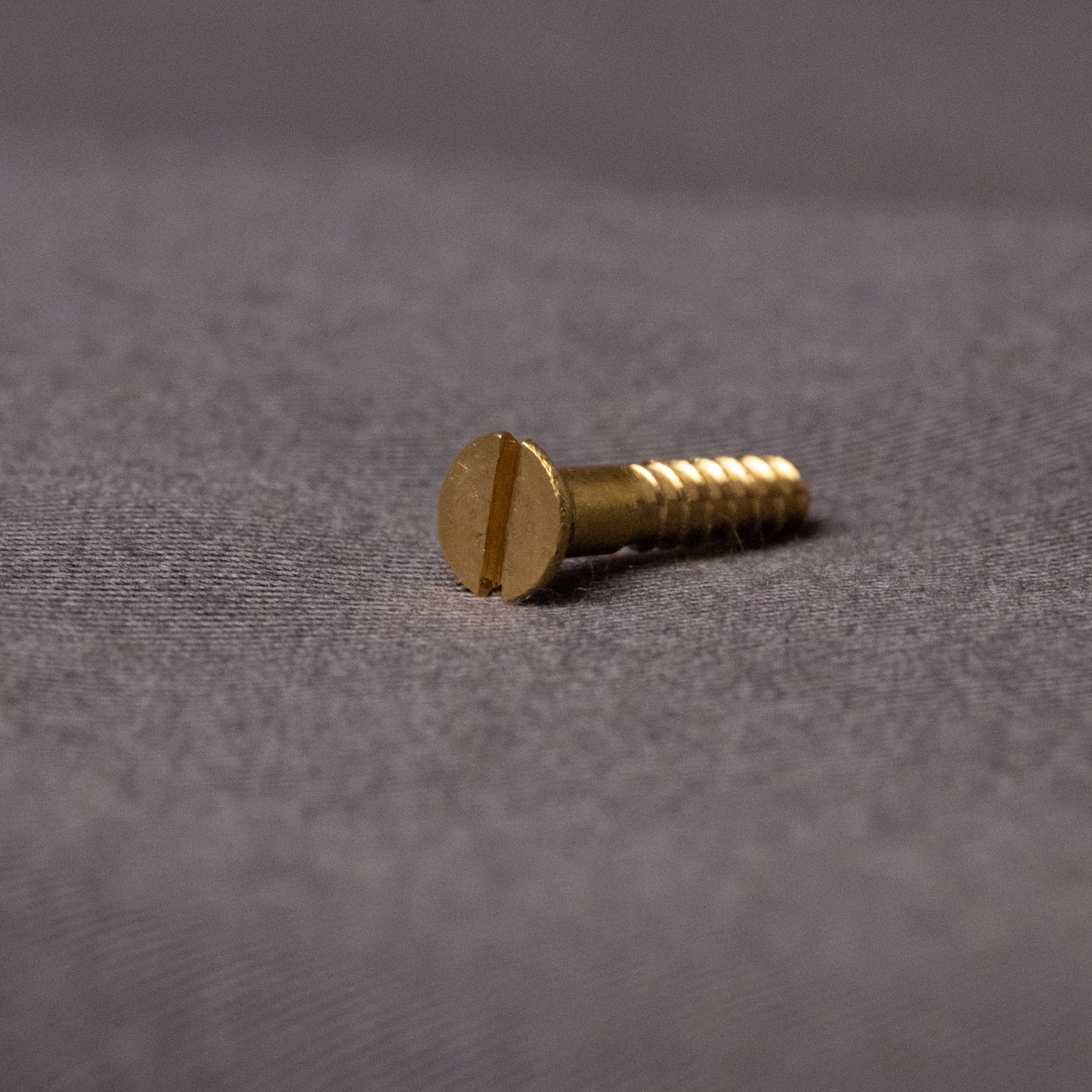 0055 - 111012 - Brass Wood Screw Slotted Flat Head - 3g x 12mm
