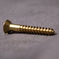 0245 - 111061 - Brass Wood Screw Slotted Flat Head- 8g x 63mm