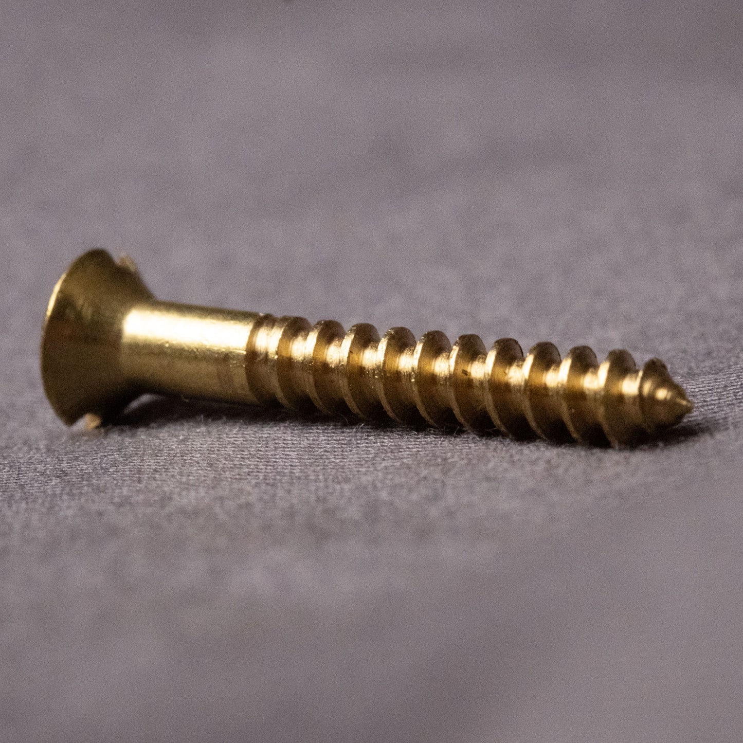 0245 - 111061 - Brass Wood Screw Slotted Flat Head- 8g x 63mm
