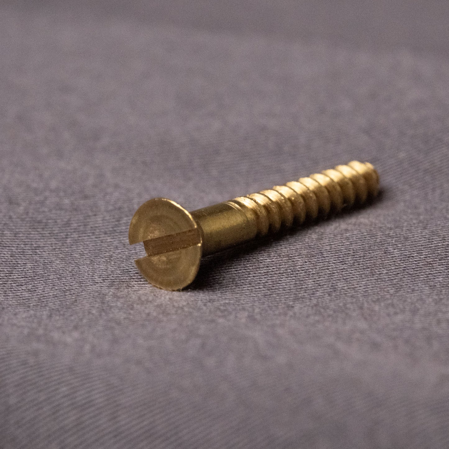 0245 - 111061 - Brass Wood Screw Slotted Flat Head- 8g x 63mm
