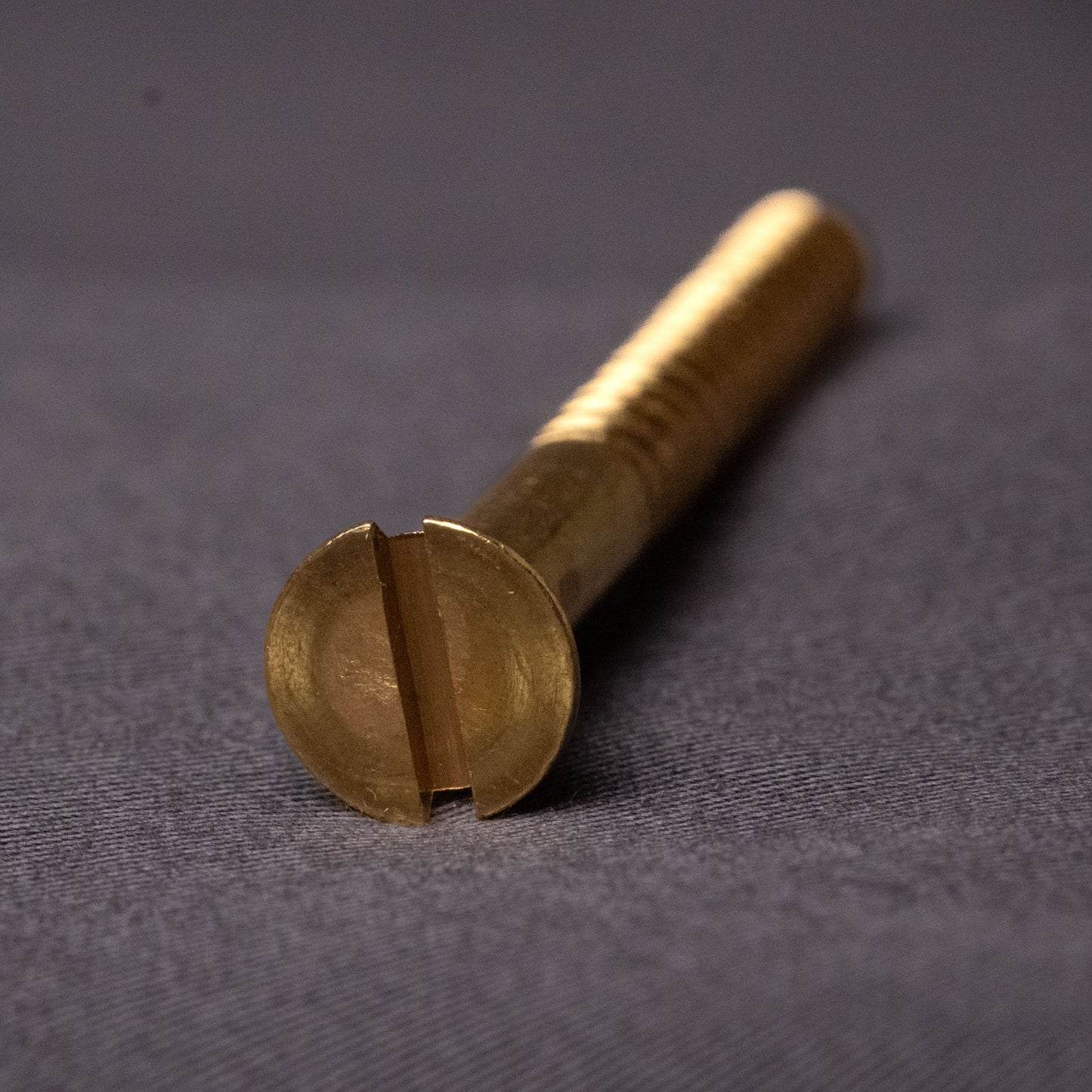 0310 - 111044 - Brass Wood Screw Slotted Flat Head- 12g x 50mm