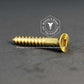 0770 - 111300 - Brass Wood Screw Square Drive Flat Head- 6g x 10mm