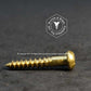 0860 - 111403 - Brass Wood Screw Square Drive Round Head- 8g x 38mm
