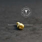 1100 - 112400 - Brass Needle Point Screw Square Drive Round Head- 6g x 19mm