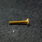 1496 -113300 - Brass Machine Screw Slotted Cheese Head - M1.6 x 8mm
