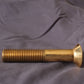 1466 - 113738 - Brass Machine Screw Hex Socket Flat Head- M8-1.25 x 75mm - Part Thread
