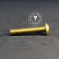 1496 - 113808 - Brass Machine Screw Hex Socket Button Head- M5-0.8 x 25mm