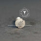 0895 - 121001 - Nickel Plated Brass Wood Screw Slotted Flat Head- 6g x 19mm