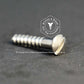 0980 - 121124 - Nickel Plated Brass Wood Screw Slotted Oval Head- 3g x 10mm