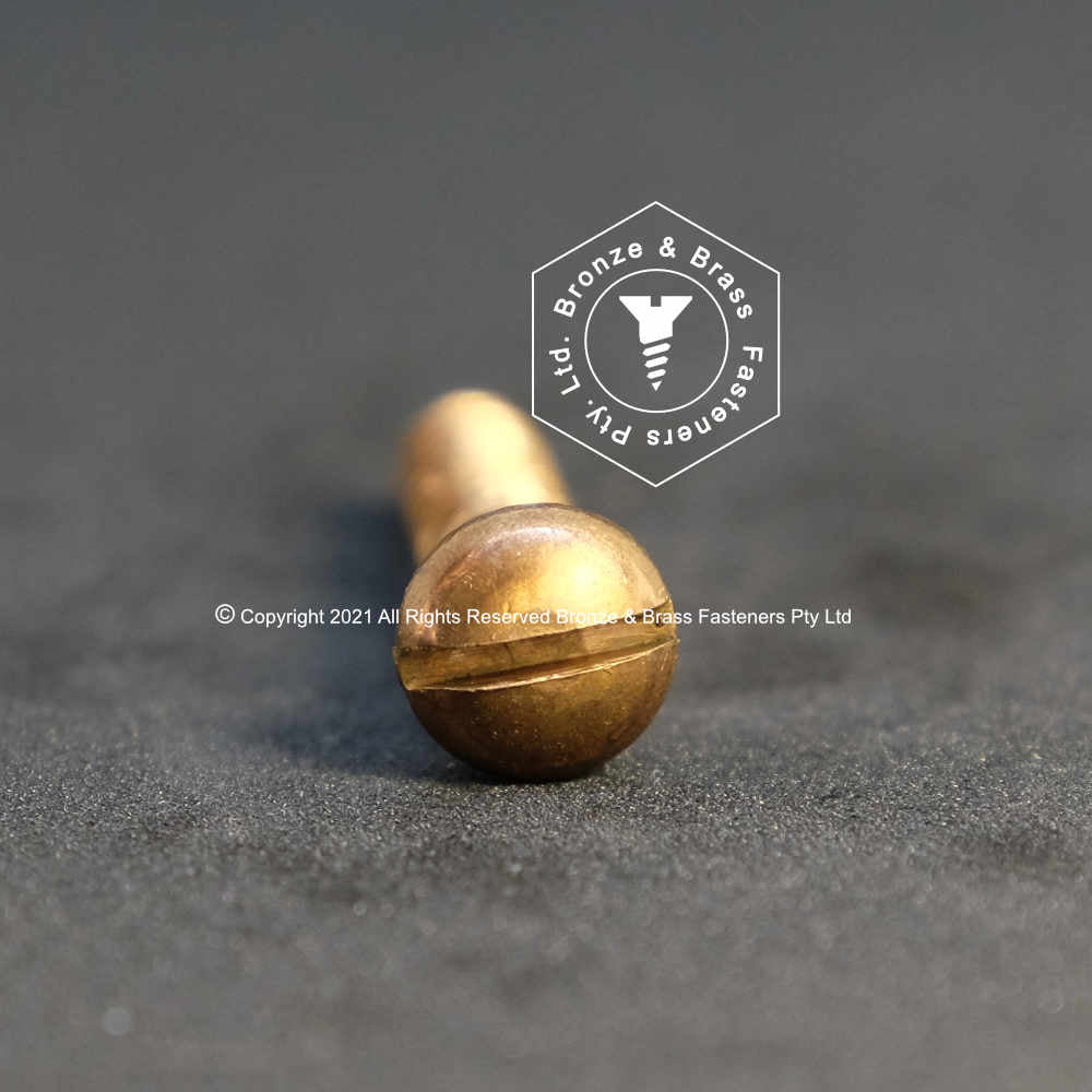 2692 - 131126 - Silicon Bronze Wood Screw Slotted Round Head- 8g x 38mm