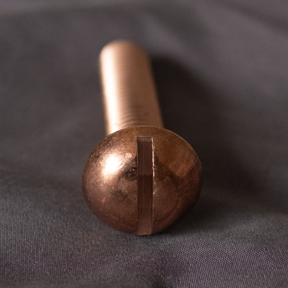 3140 - 133113 - Silicon Bronze Machine Screw Slotted Round Head- 3/8 - 16 UNC x 2"