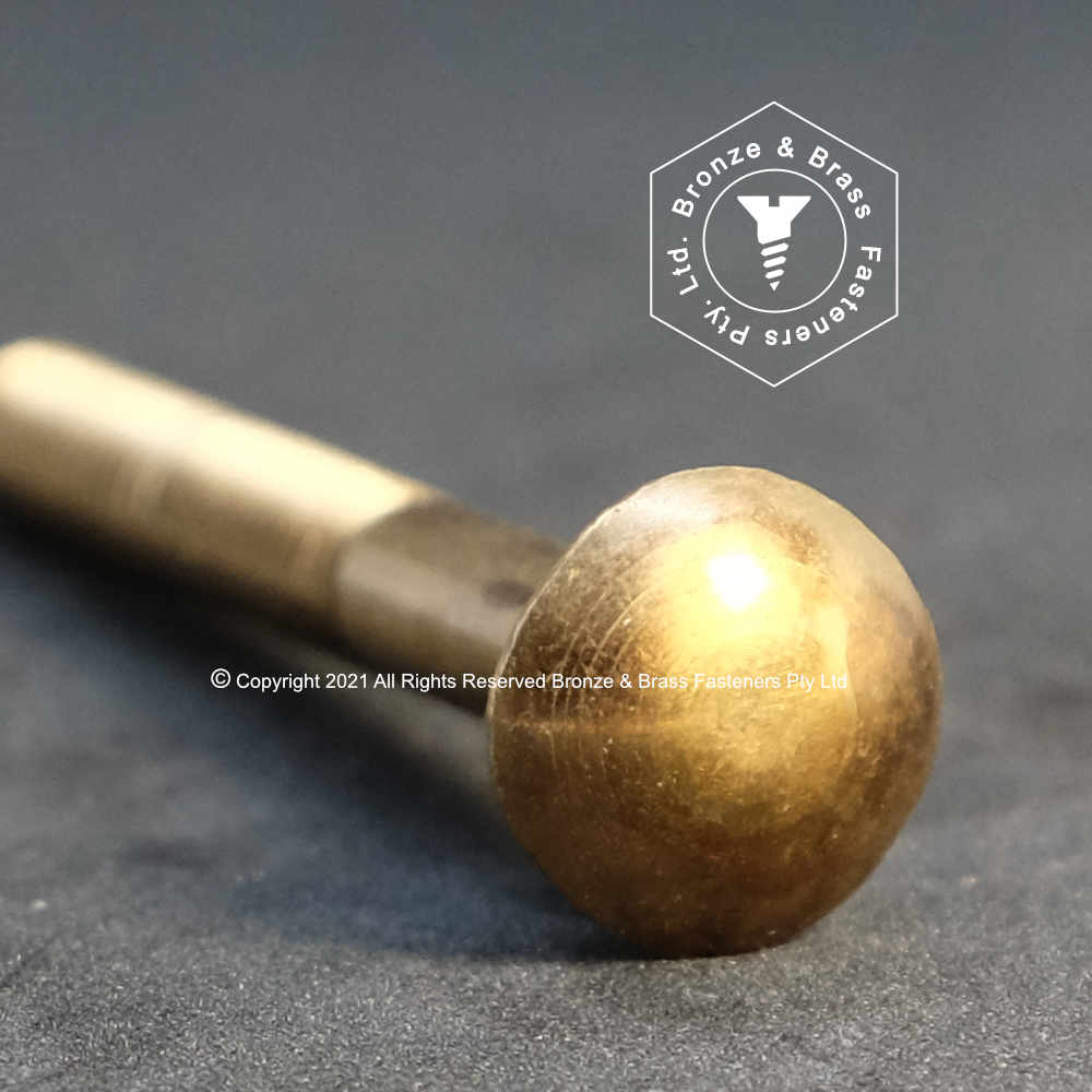 2950 - 135820 - Silicon Bronze Coach Bolt- 5/16 - 18 UNC x 6" Part Thread
