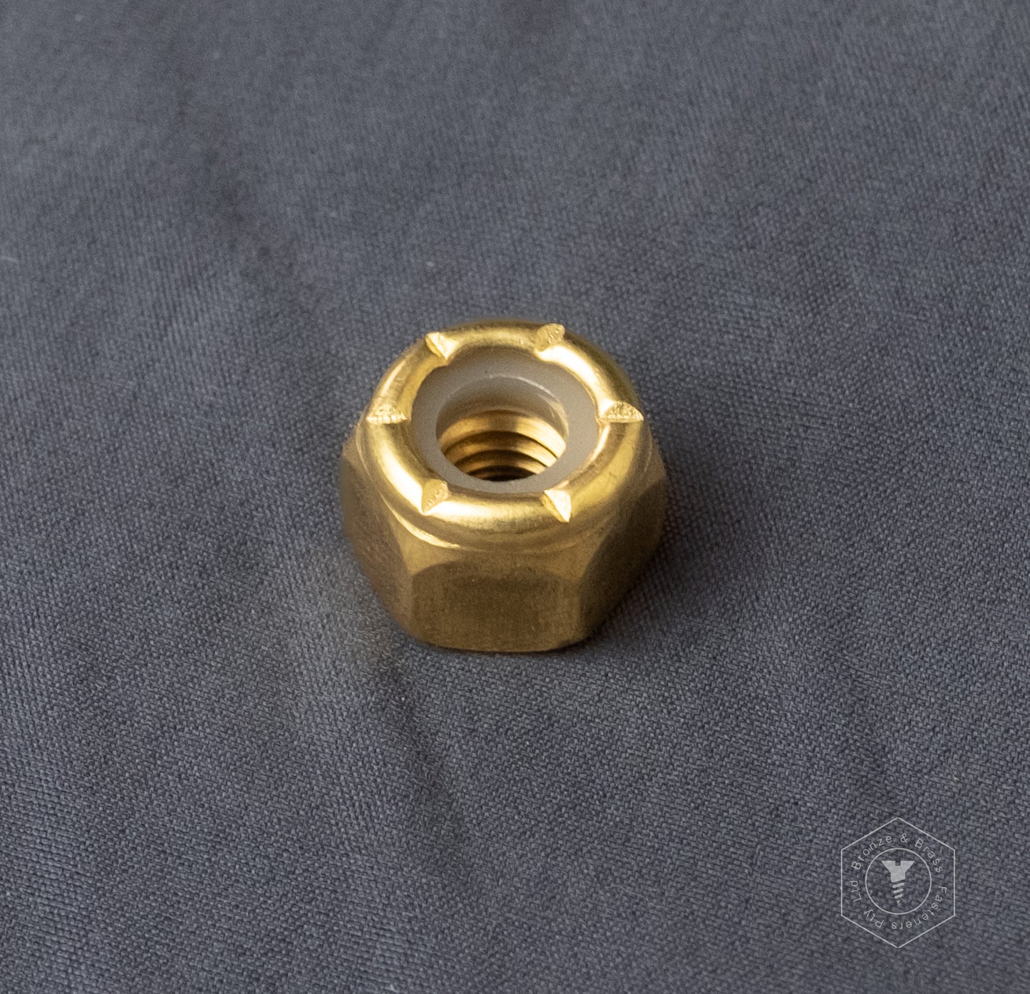 1615 - 116806 - Brass Nylon Insert Lock Nut - 1/4-20 UNC