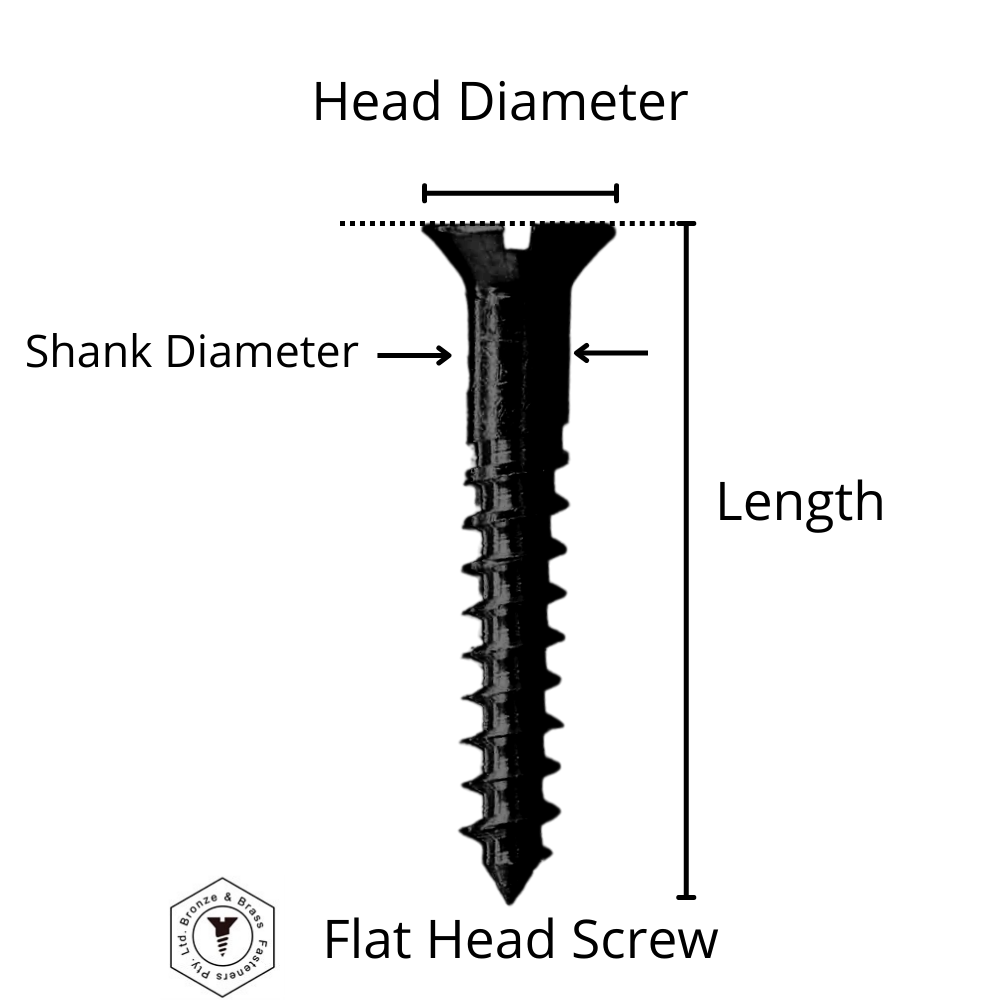 2555 - 131341 - Silicon Bronze Wood Screw Square Drive Flat Head- 18g x 89mm
