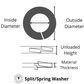 1541 - 117606 - Brass Spring Washer - M6