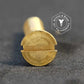 0230 - 111034 - Brass Wood Screw Slotted Flat Head- 8g x 38mm