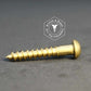0365 - 111101 - Brass Wood Screw Slotted Round Head- 1g x 10mm