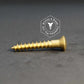 0760 - 111222 - Brass Wood Screw Slotted Oval Head- 14g x 63mm