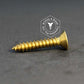 1085 - 112601 - Brass Needle Point Screw Phillips Flat Head- 6g x 19mm