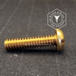 1337 - 113110 - Brass Machine Screw Slotted Round Head- 1/4-20 UNC x 3"