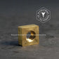 1619 - 116502 - Brass Nut Square- 5/16 - 18 UNC
