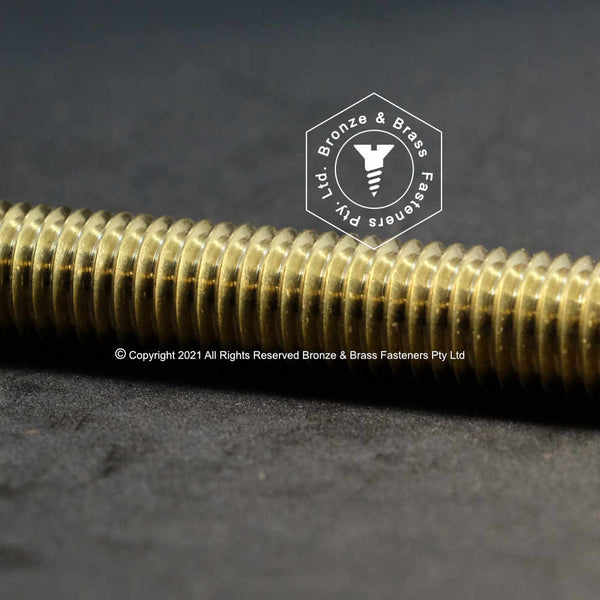1930 119076 Brass Rod Threaded (Allthread) 3/824 UNF x 3