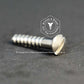 1030 - 121132 - Nickel Plated Brass Wood Screw Slotted Oval Head- 5g x 19mm