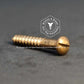 2690 - 131120 - Silicon Bronze Wood Screw Slotted Round Head- 8g x 32mm
