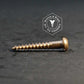 2575 - 131404 - Silicon Bronze Wood Screw Square Drive Round Head- 8g x 32mm