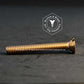 3265 - 133017 - Silicon Bronze Machine Screw Slotted Flat Head- 3/8 - 16 UNC x 4"
