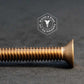 3230 - 133015 - Silicon Bronze Machine Screw Slotted Flat Head- 5/16 - 18 UNC x 2"