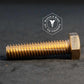 3500 - 135525 - Silicon Bronze Hex Bolt - M12-1.75 x 130 mm - Part Thread