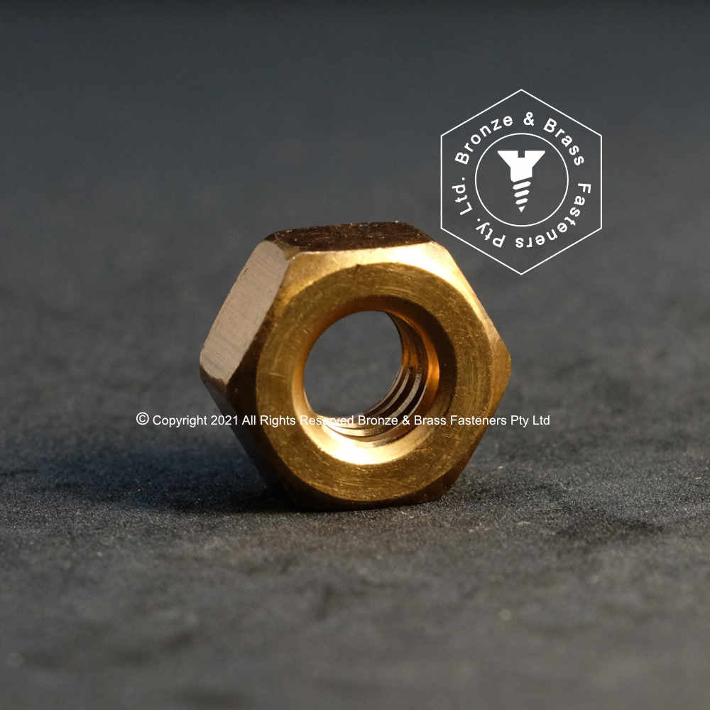 3545 - 136011 - Silicon Bronze Nut Hex Heavy- 5/16 - 18 UNC (9/16" AF)
