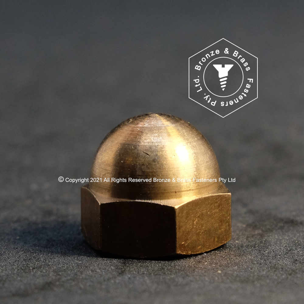 4016 - 136706 - Silicon Bronze Nut Hex Acorn- M16-2.0 (H 30mm)