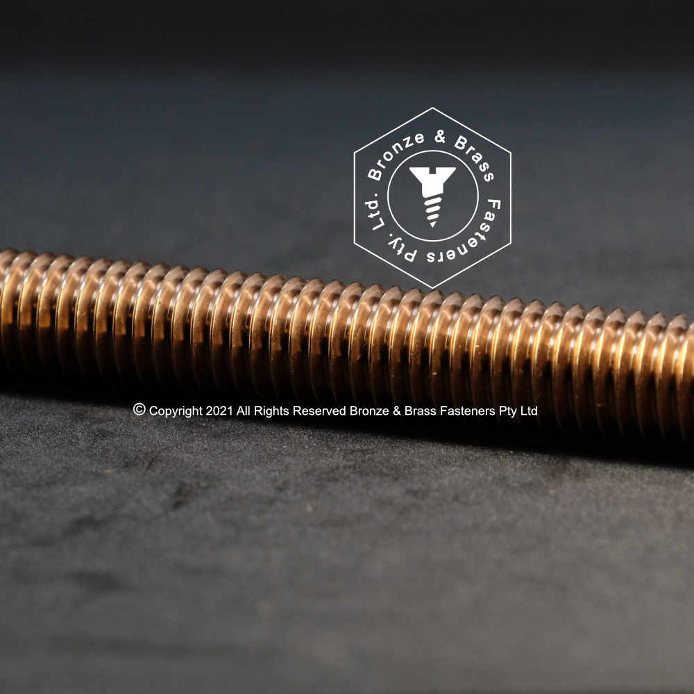 5370 -159500 - Phosphor Bronze Rod Threaded- 1/2 - 13 UNC x 1m