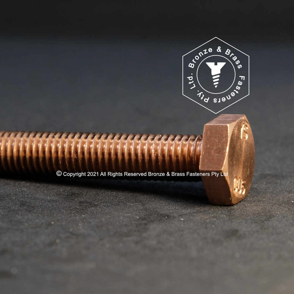 5265 -144500 - Cu5 (CuNiSi) Hex Set Screw - M8-1.25 x 50mm (Full thread)