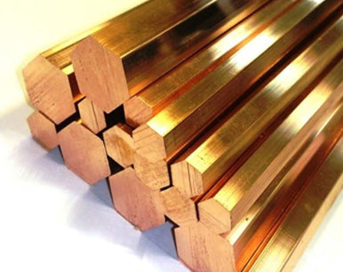 4265 - 139303 - Silicon Bronze Hex Bar Plain- 25.4 x 1000 mm (C65100)