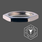 1725 - 126366 - Nickel Plated Brass Nut Hex Lock (Jam/Half/Thin)- M16-1.0 Fine